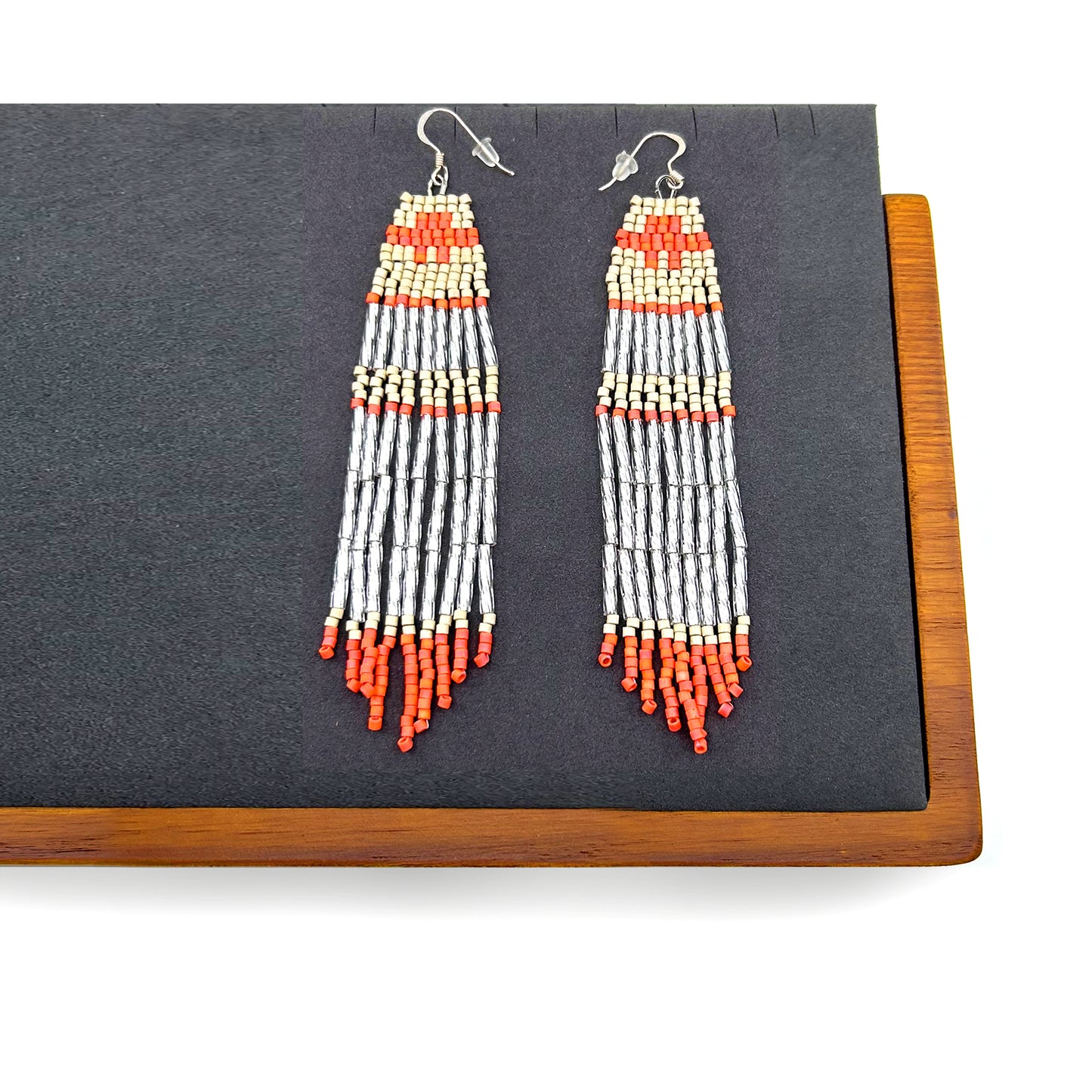 BEADED FRINGE EARRINGS - 02