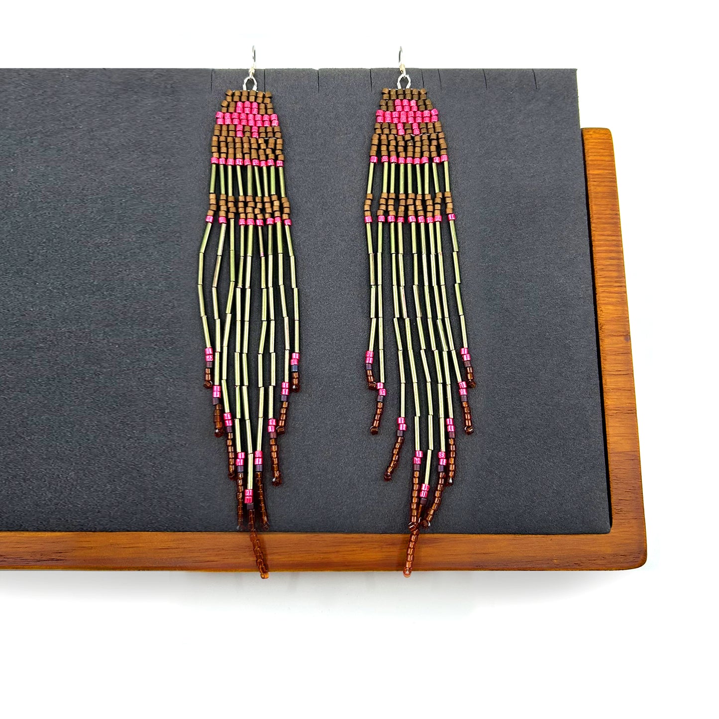 BEADED FRINGE EARRINGS - 03