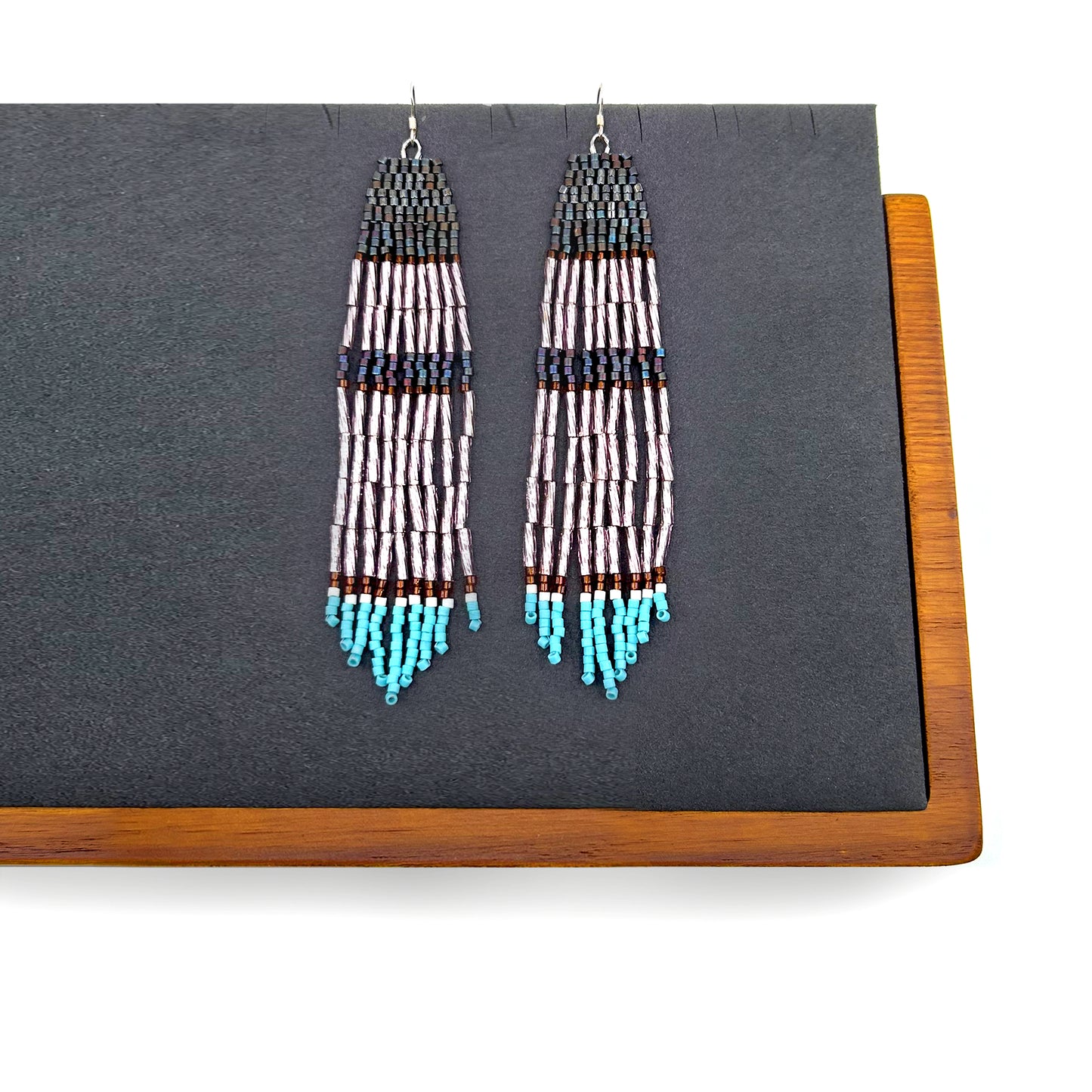 BEADED FRINGE EARRINGS - 04