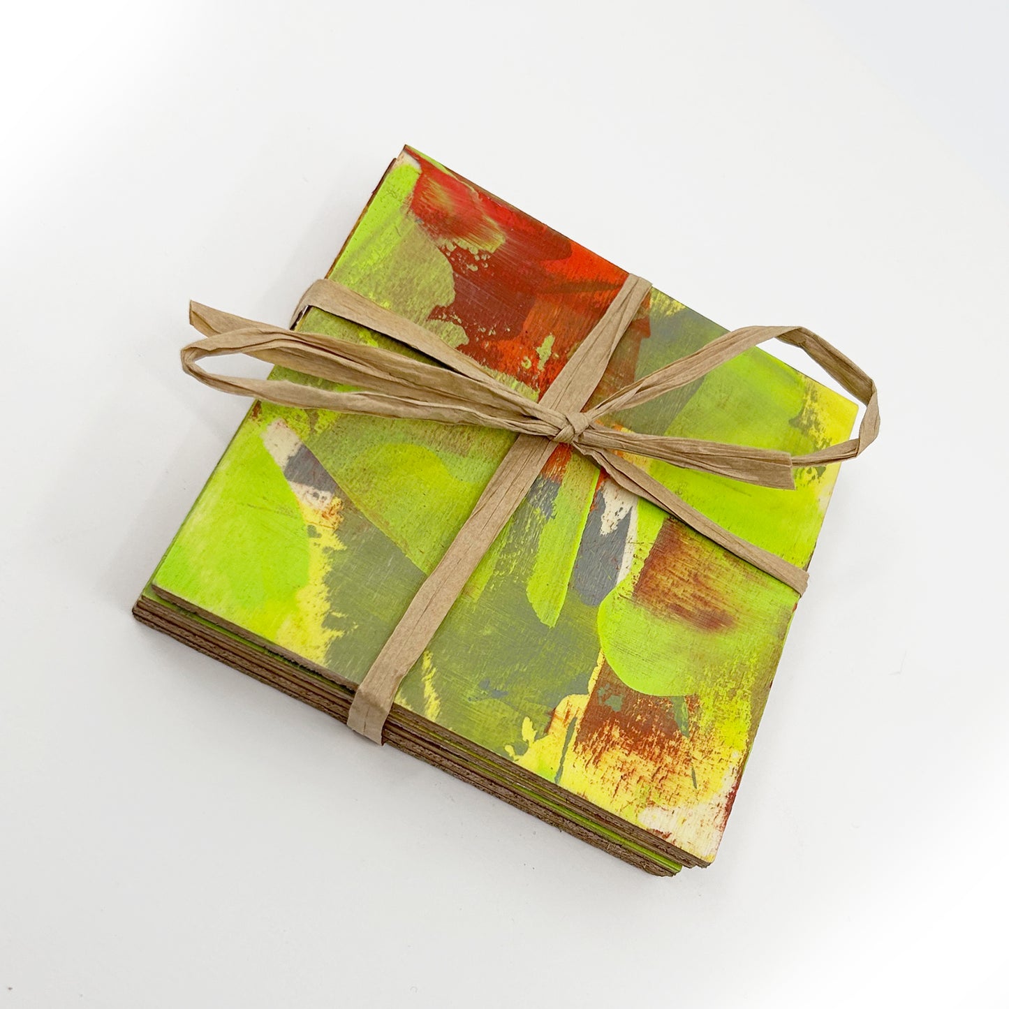 HAND PAINTED COASTERS - SET 7