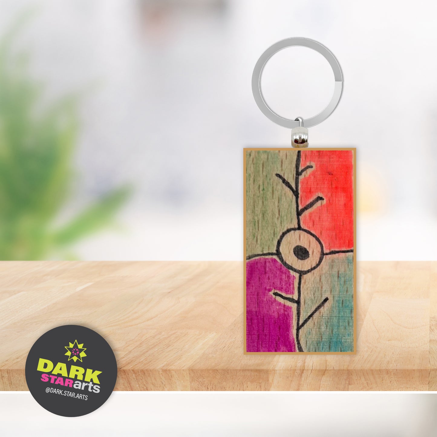 HAND PAINTED KEYCHAIN - 002