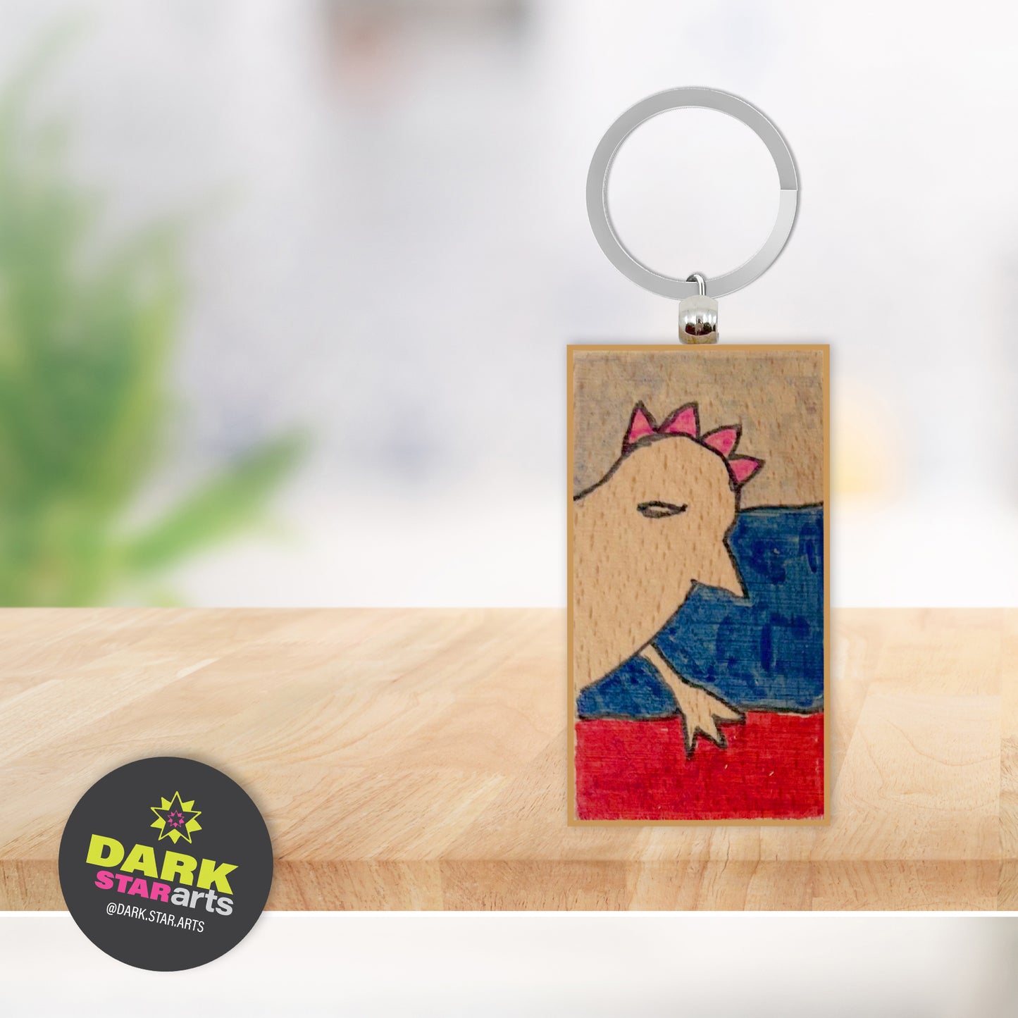 HAND PAINTED KEYCHAIN - 003