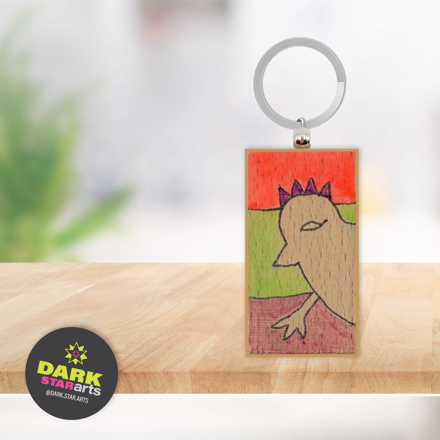 HAND PAINTED KEYCHAIN - 004