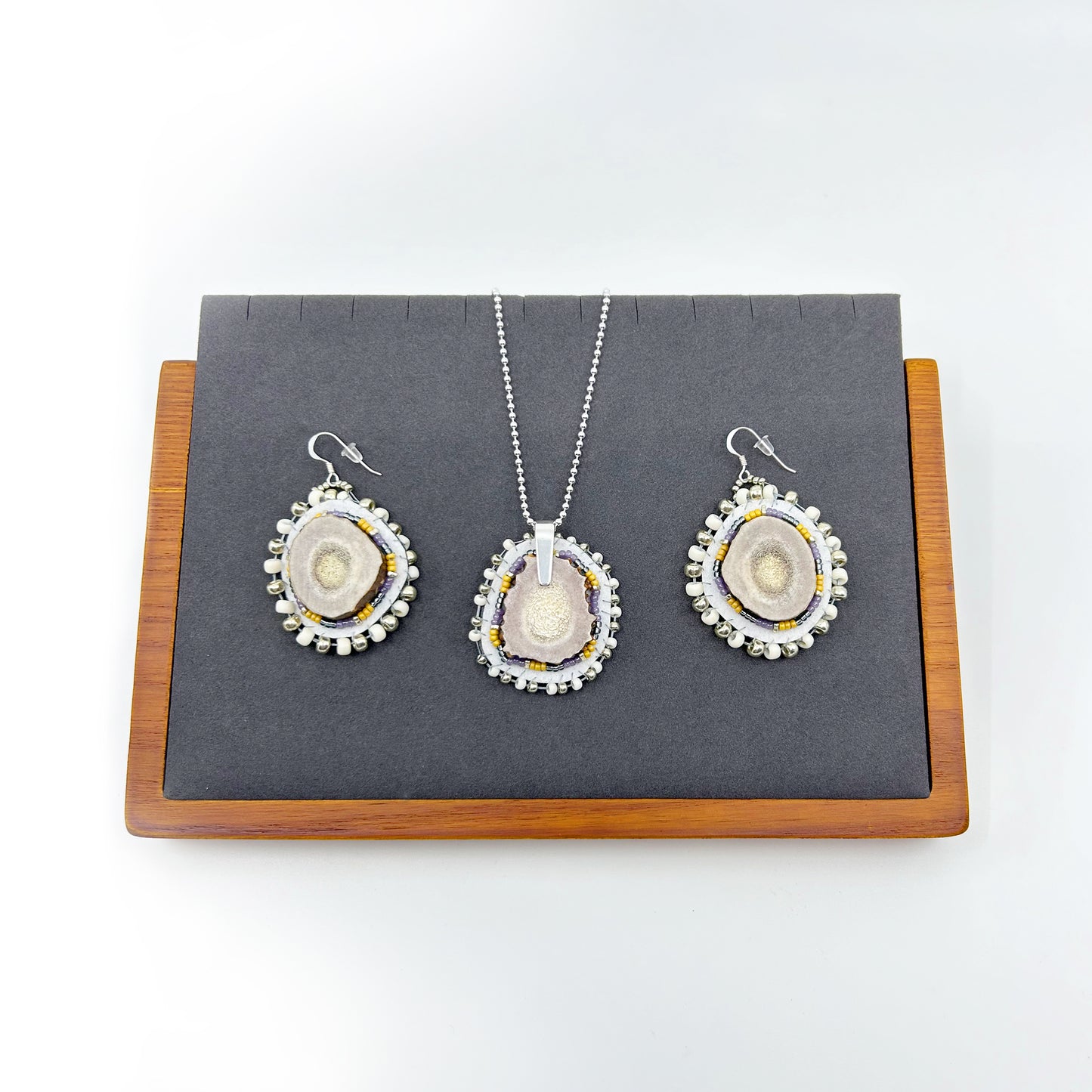 ANTLER NECKLACE & EARRINGS SET 1